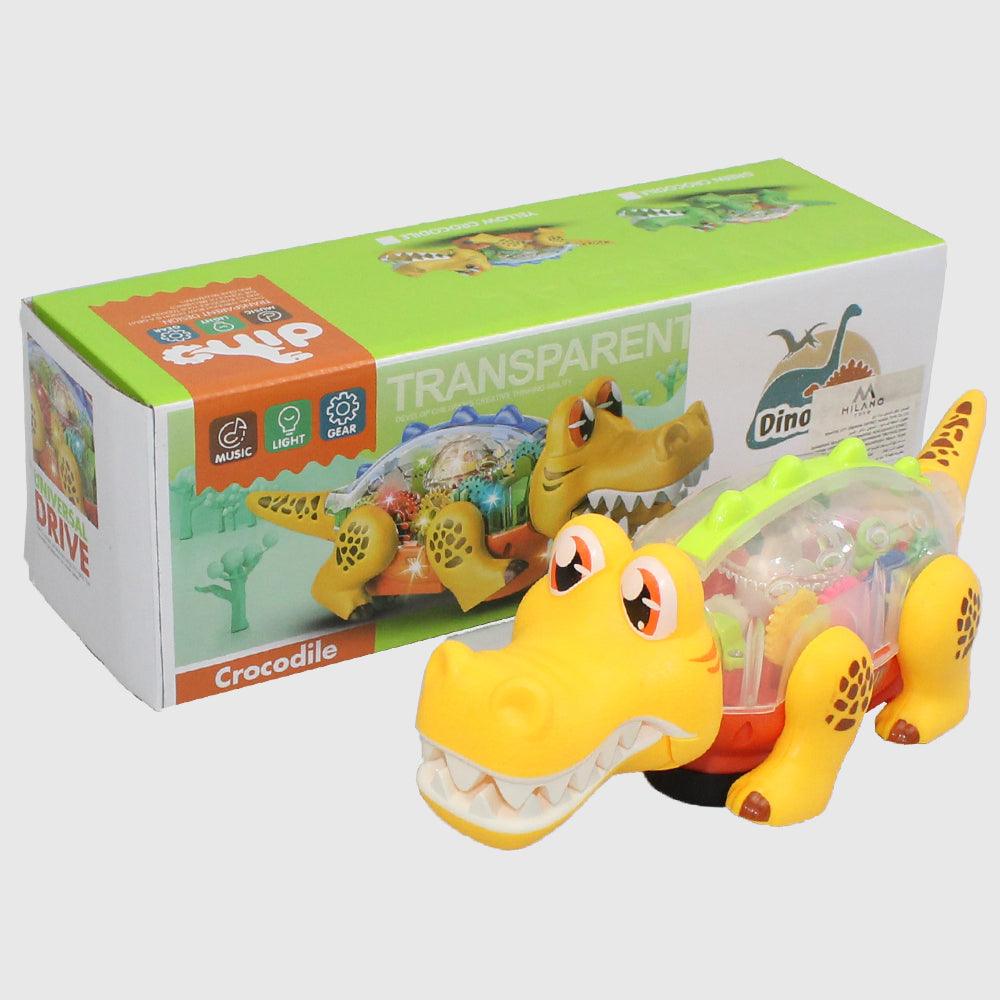 Dino Park Gear Transparent Crocodile Toy - Ourkids - OKO