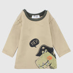 Dino Pirate Long-Sleeved T-Shirt - Ourkids - Playmore