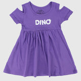 Dino Short-Sleeved Dress - Ourkids - Rosso