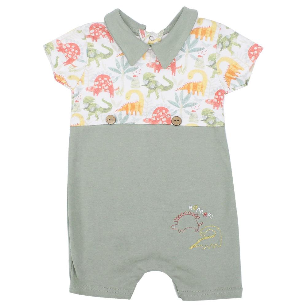 Dino Short-Sleeved Onesie - Ourkids - Berceau