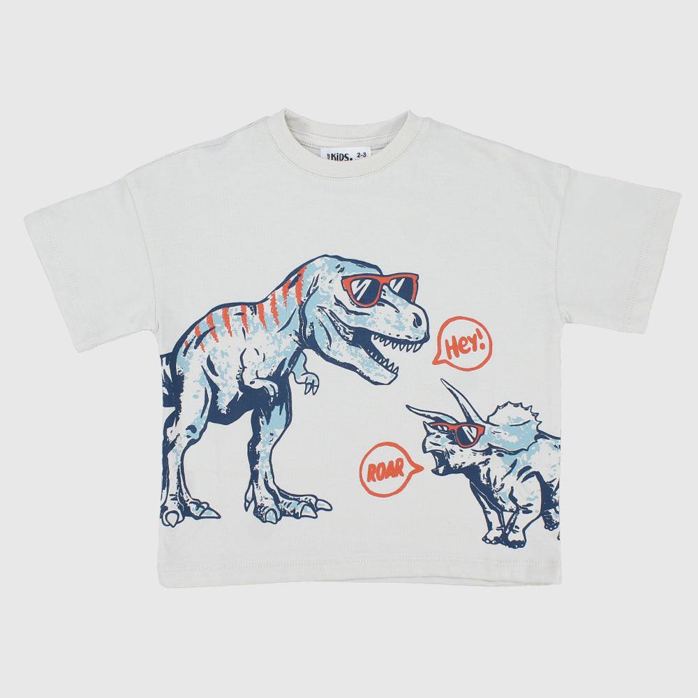 Dino Short-Sleeved T-Shirt - Ourkids - Ourkids