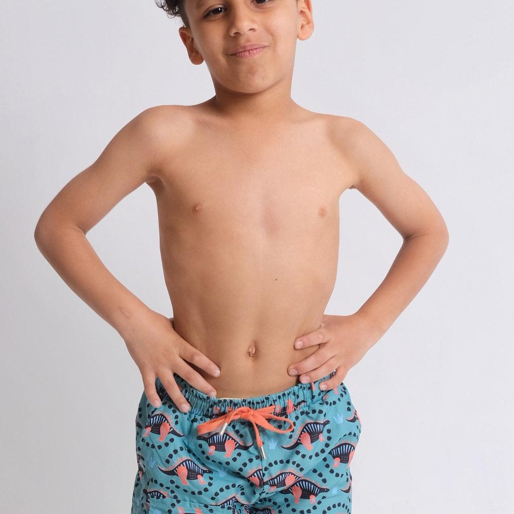 Dino Turquoise Swim Suit - Ourkids - Playmore