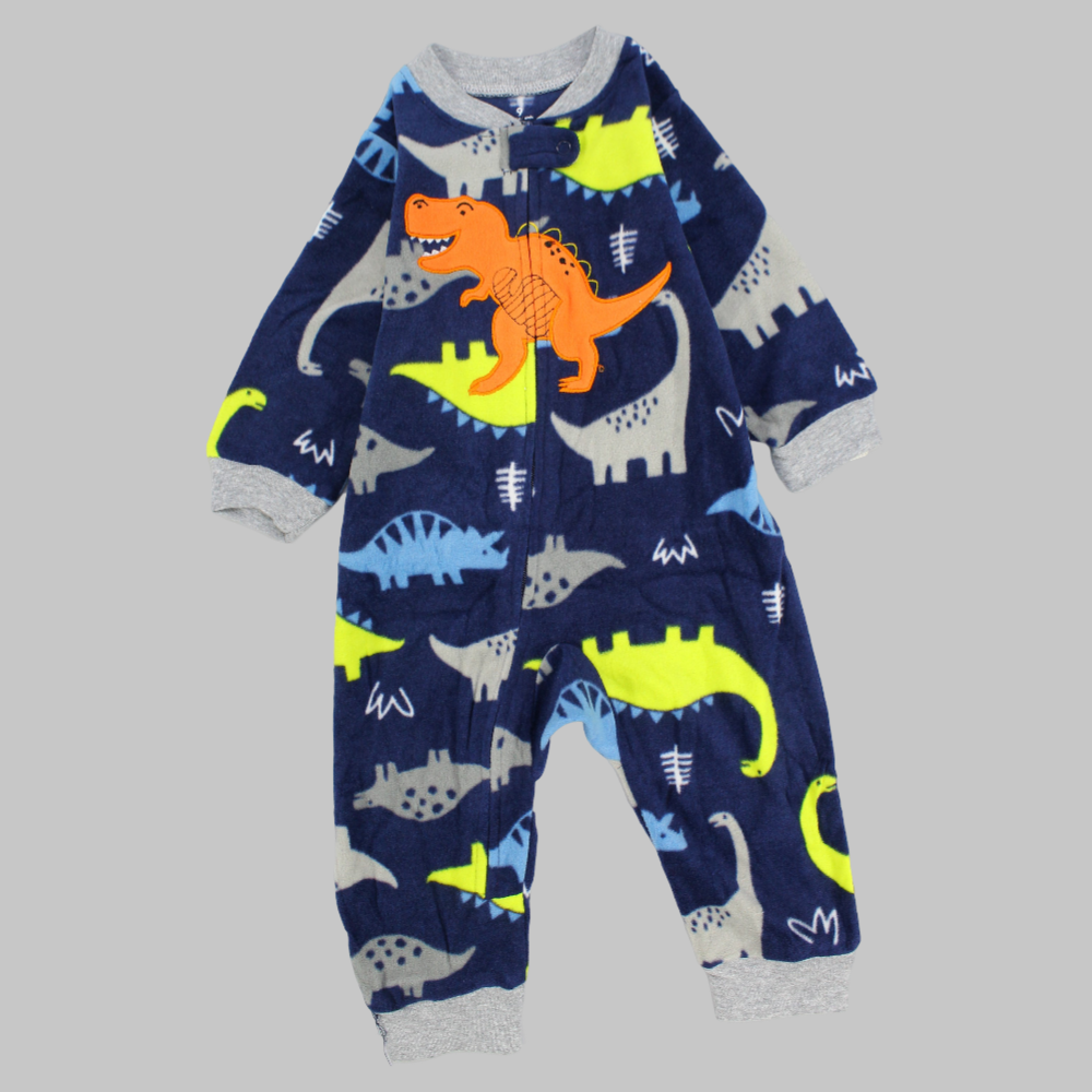 Dinos Long-Sleeved Footless Onesie - Ourkids - Carter's