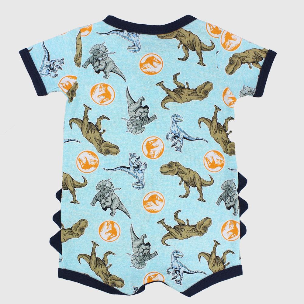 Dinos Short-Sleeved Romper - Ourkids - Mini Me