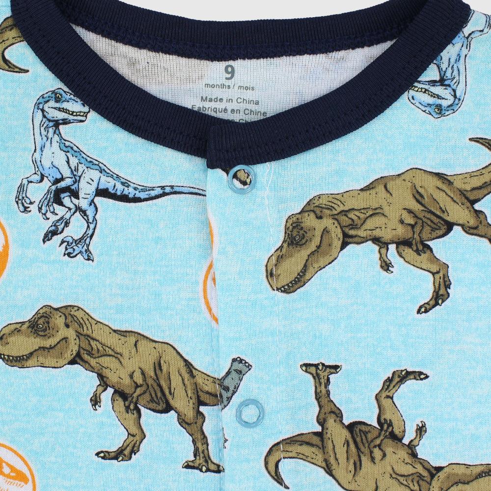 Dinos Short-Sleeved Romper - Ourkids - Mini Me