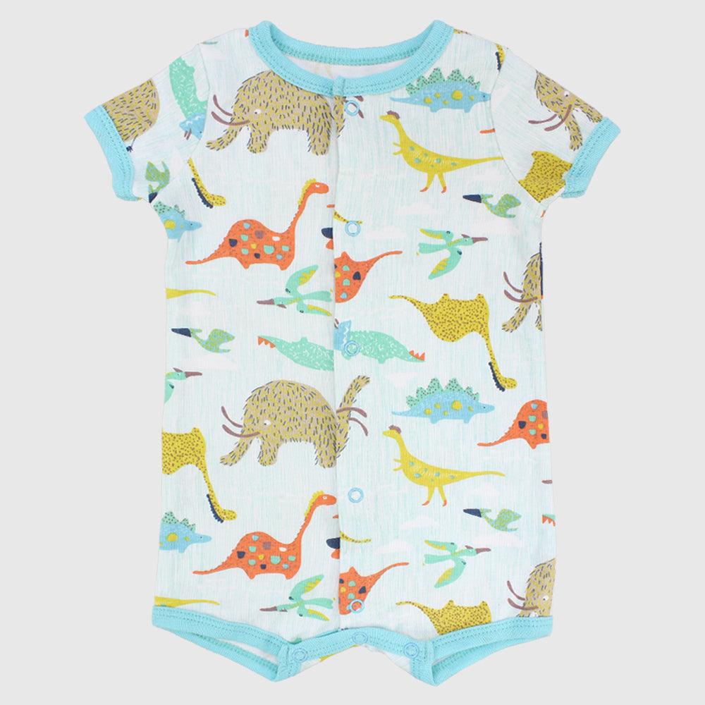 Dinos Short-Sleeved Romper - Ourkids - Mini Me