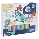 DIY Color Sticker Art - Sea Creatures Series - Ourkids - OKO