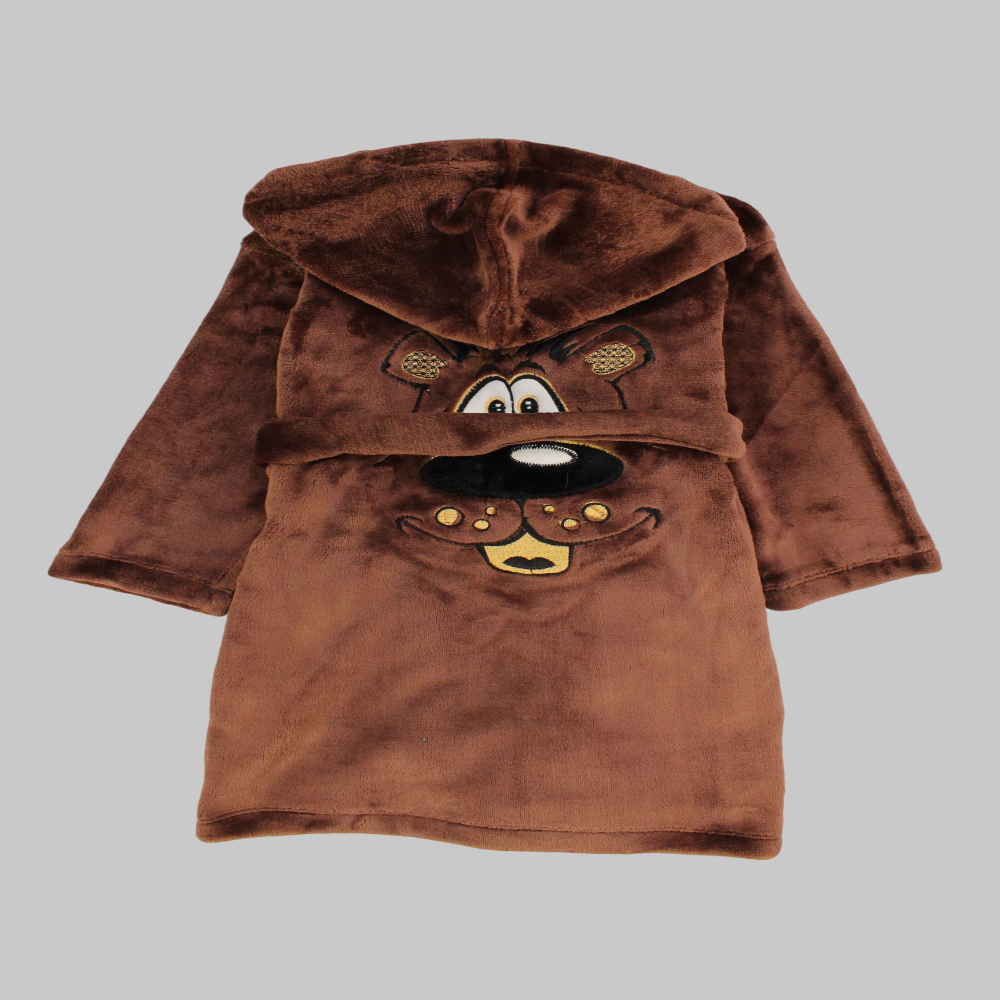 Dog Head Fleeced Robe - Ourkids - Ourkids