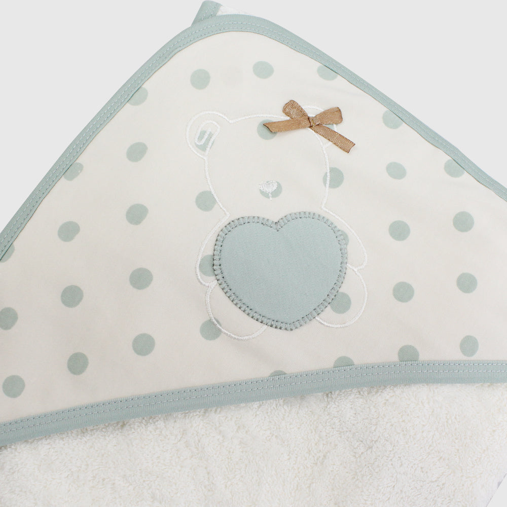 Dotted Baby Hooded Towel - Ourkids - Bumber