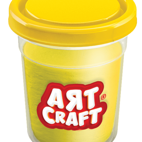 Dough Pot-Yellow 140 Gm - Ourkids - Art Craft