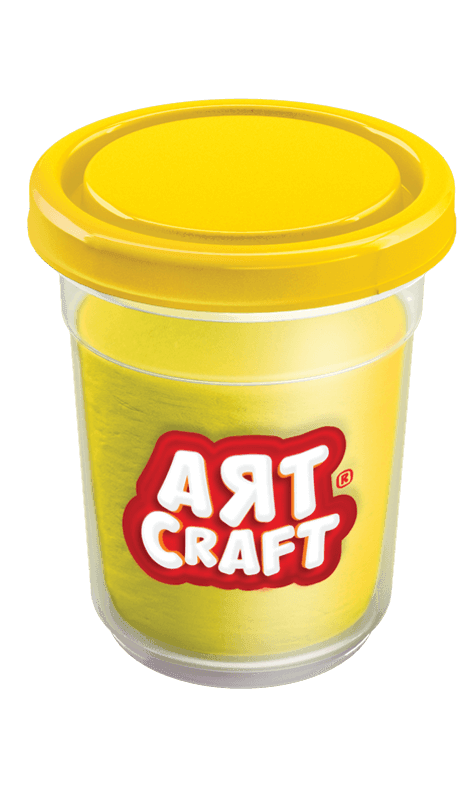 Dough Pot-Yellow 140 Gm - Ourkids - Art Craft