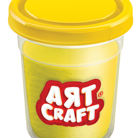 Dough Pot-Yellow 140 Gm - Ourkids - Art Craft