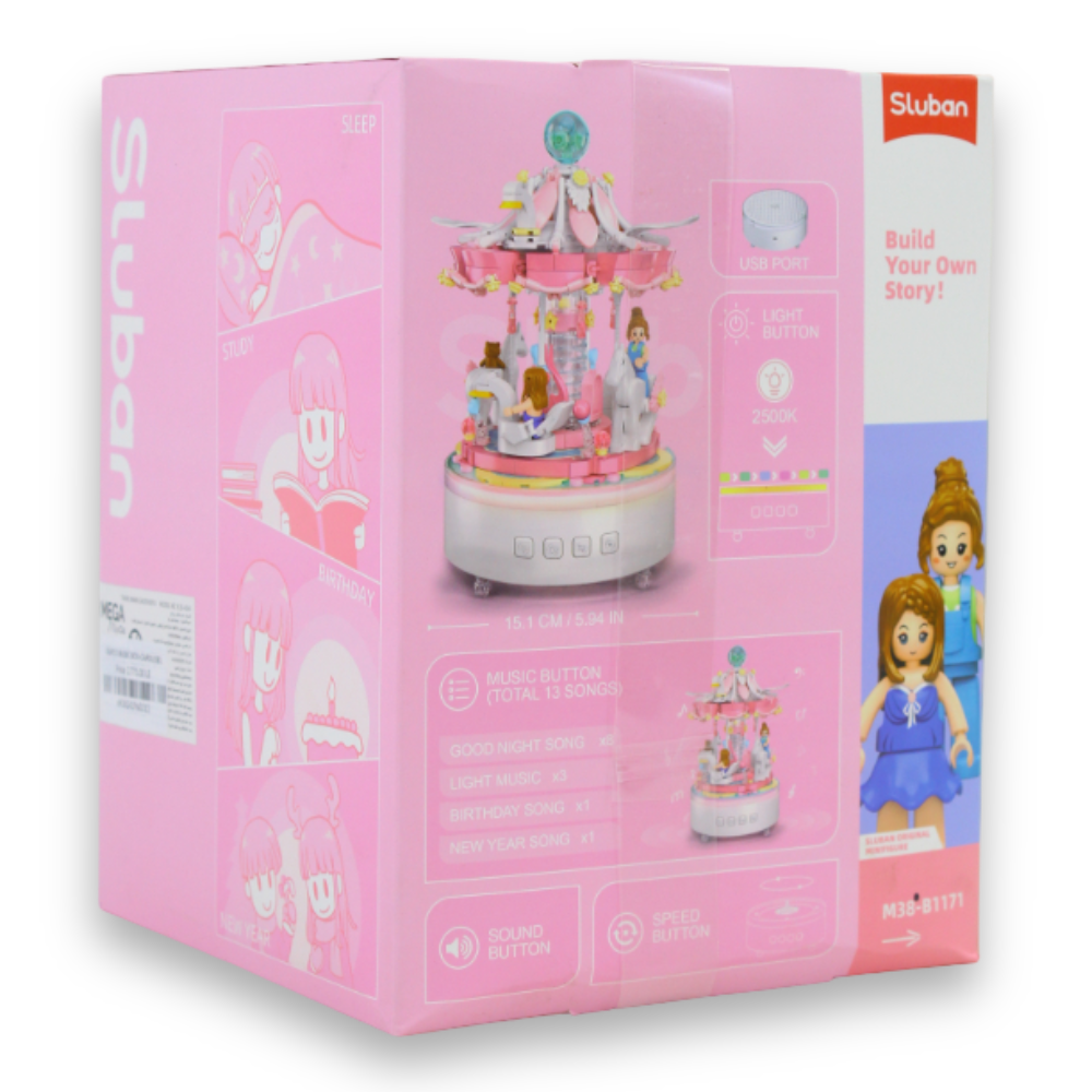 Carousel Music Box Building Set – 566 Pieces