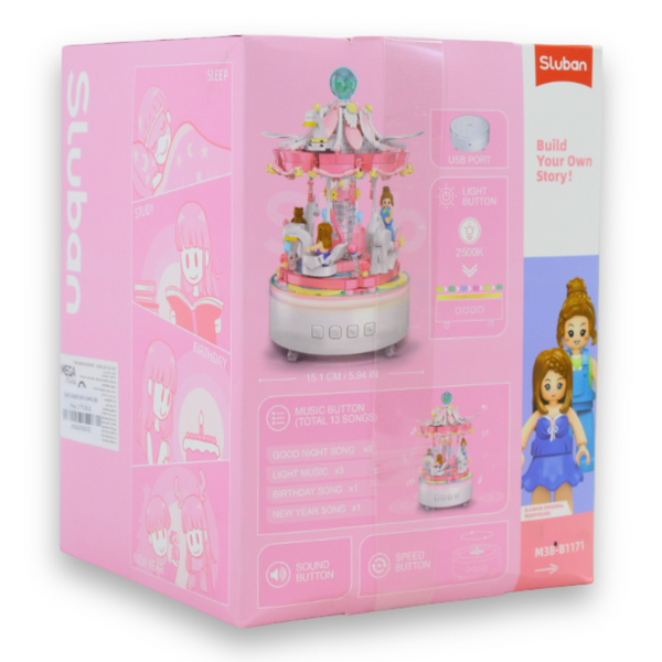 Carousel Music Box Building Set – 566 Pieces