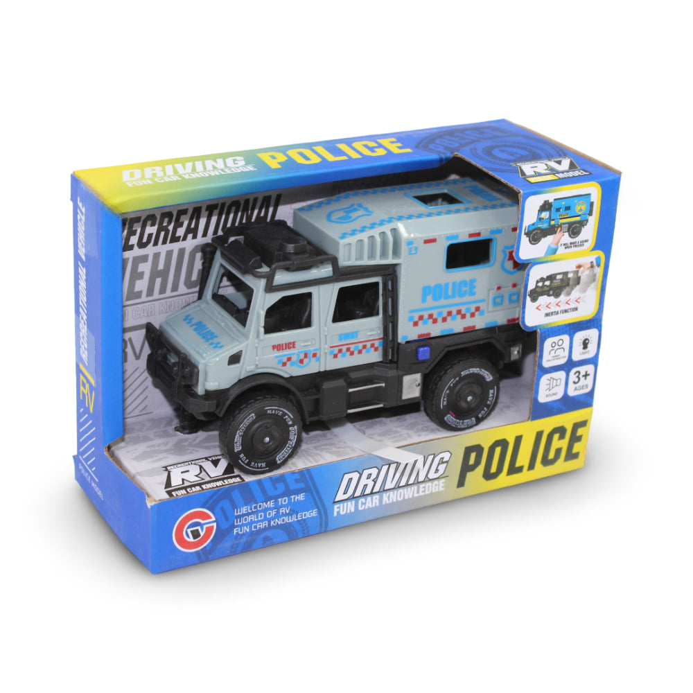 Friction Car With Light & Sound – Grey