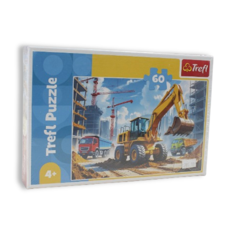 Trefl Backhoe Loader Tractor Jigsaw Puzzle – 60 Pcs
