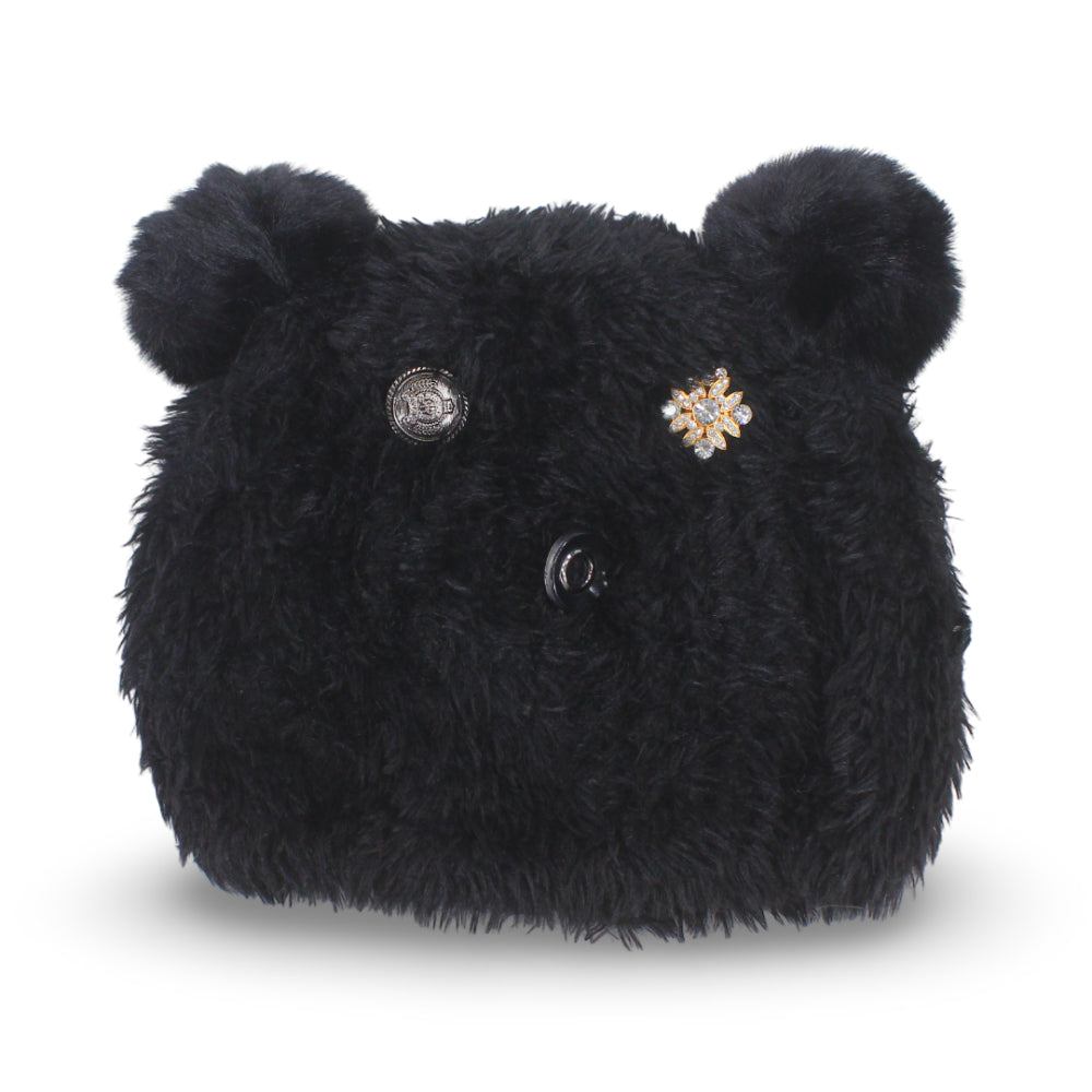 Girls Winter Ice Cap – Black
