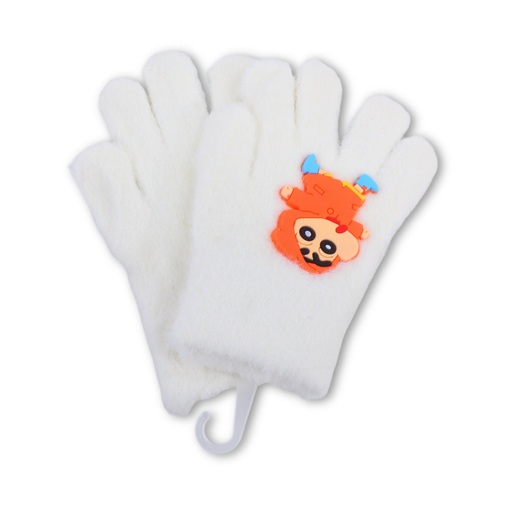 Girls Winter Gloves – Off White