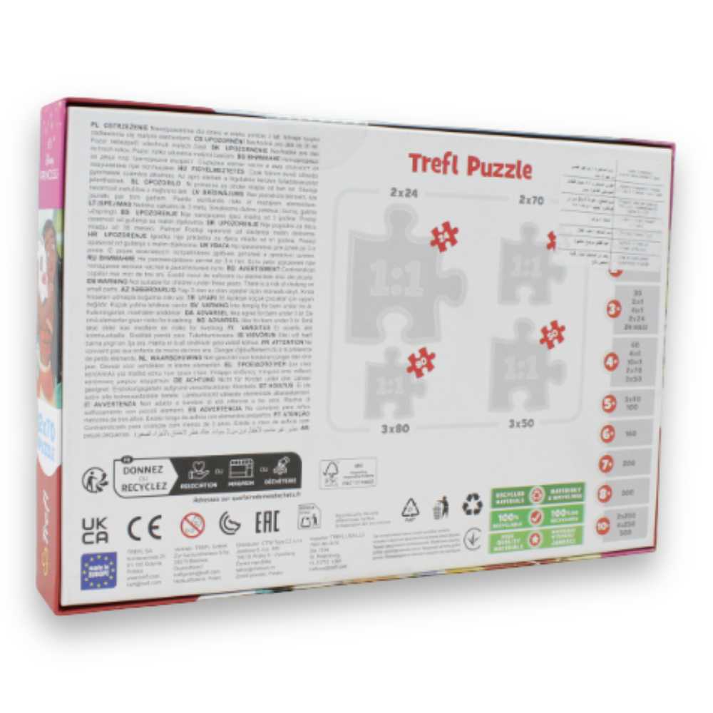 Trefl Disney Princess Jigsaw Puzzle Set – 2 x 70 Pcs