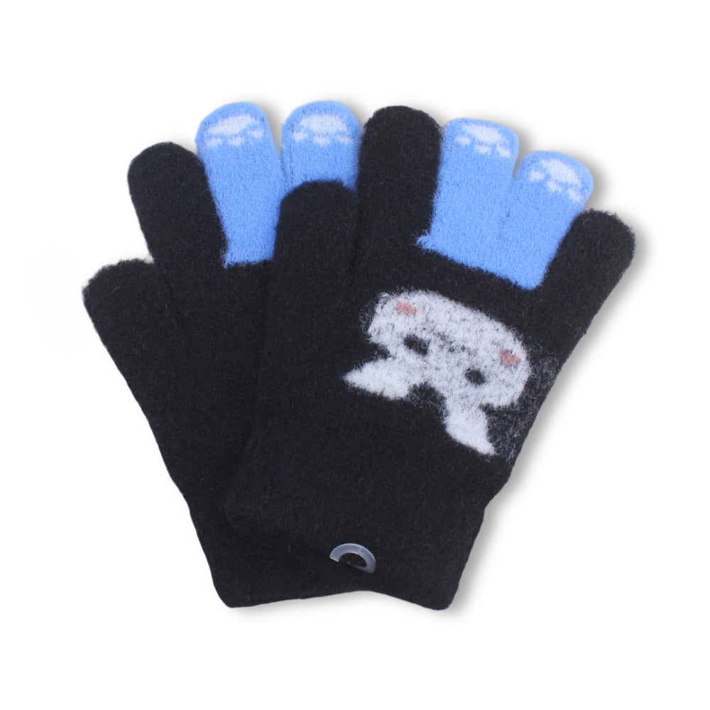 Girls Winter Gloves – Black