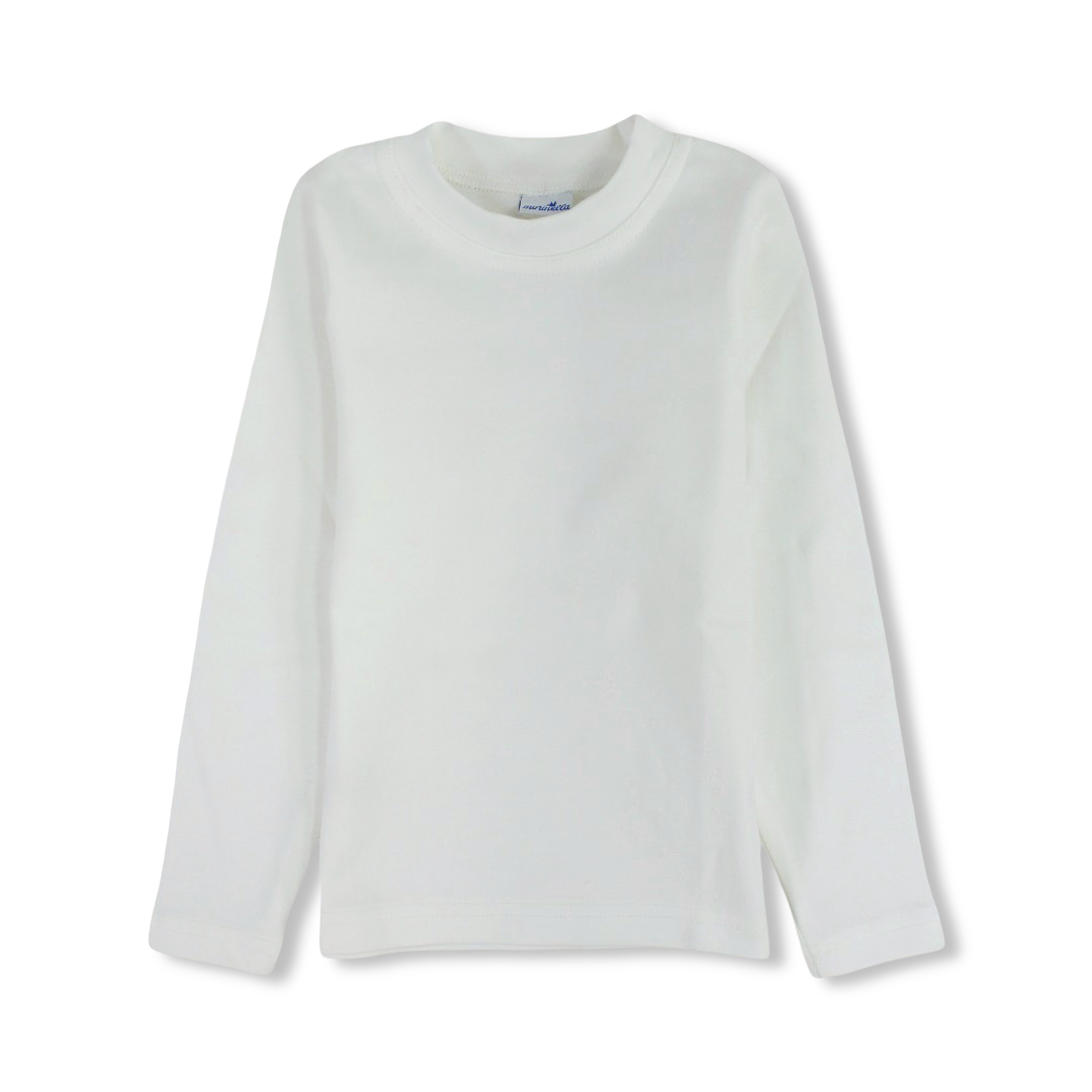 Unisex Baby Cotton Half Collar – White