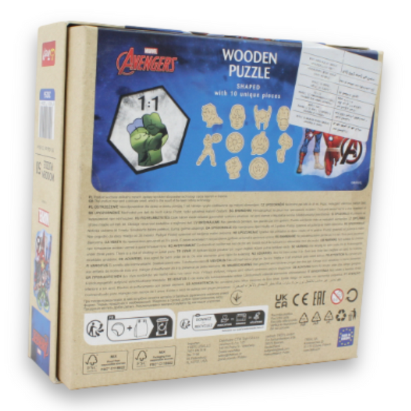 Trefl Marvel Avengers Adventures Wooden Jigsaw Puzzle – 50 Pcs