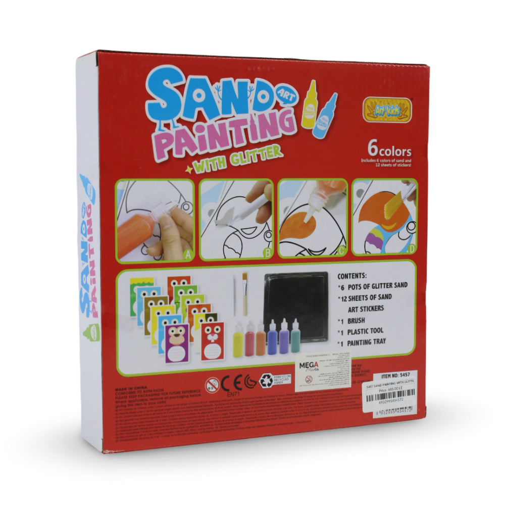 Sand Painting With Glitter 6 Colors