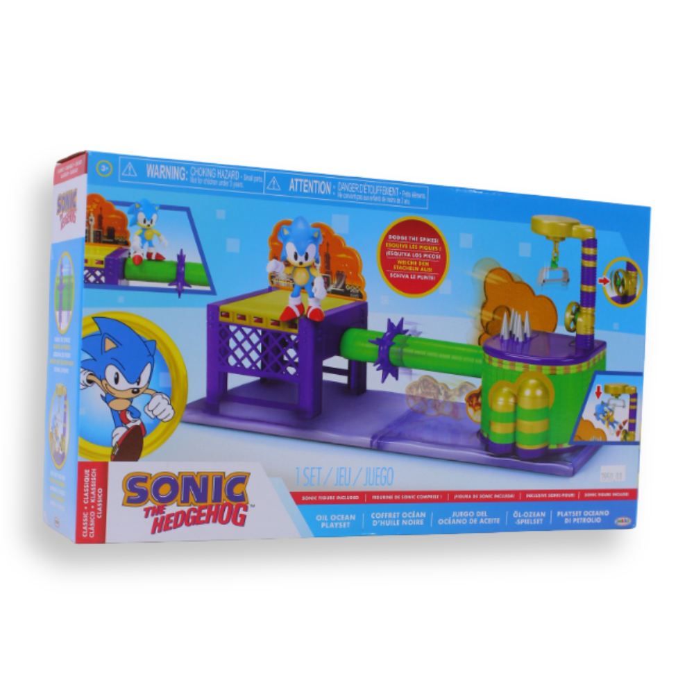 Jakks Games: Sonic the Hedgehog - Oil Ocean Playset with Sonic Action Figure (2.5 Inch)
