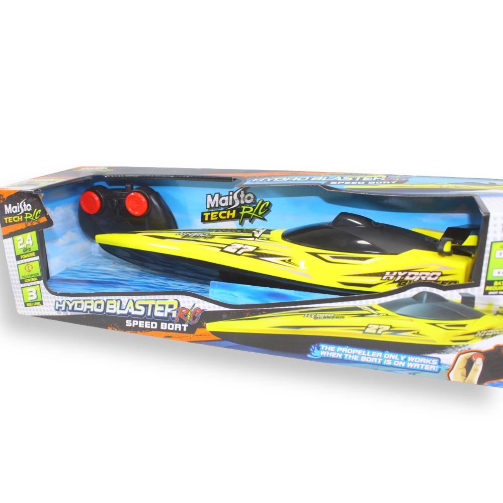 Hydro Blaster Speed Boat - 2.4 GHz (Without batteries) – Yellow