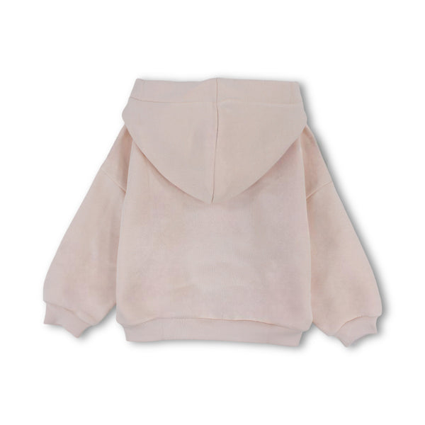 Girls Cotton Hoodie – Salmon