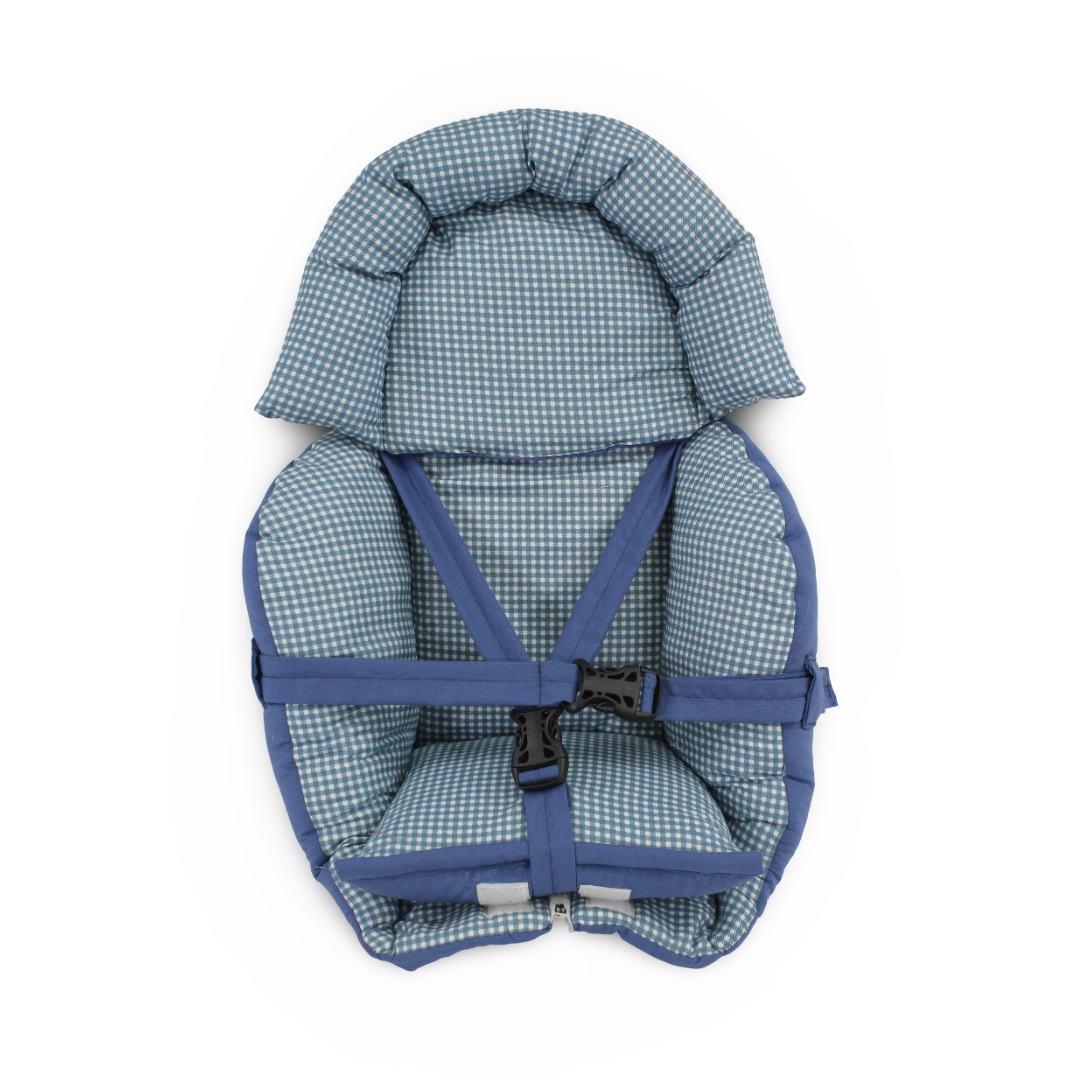Baby Cuddle Cushion – Blue & Teal Checkered