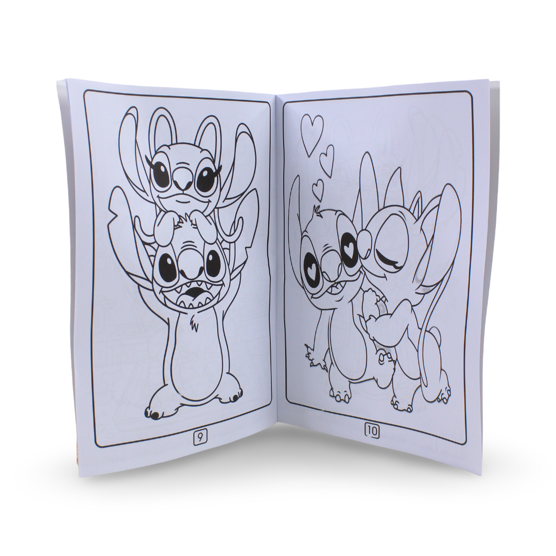 Space Toon Stitch Coloring Book – Pink