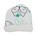 Baby Boys Cotton Beanie – Off-White