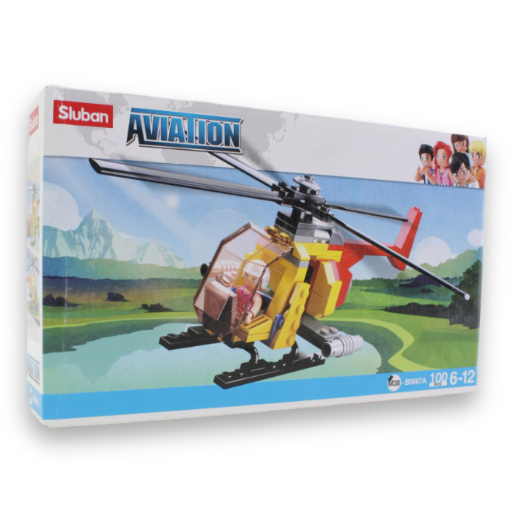 Aviation III Helicopter Building Set – 100 Pieces