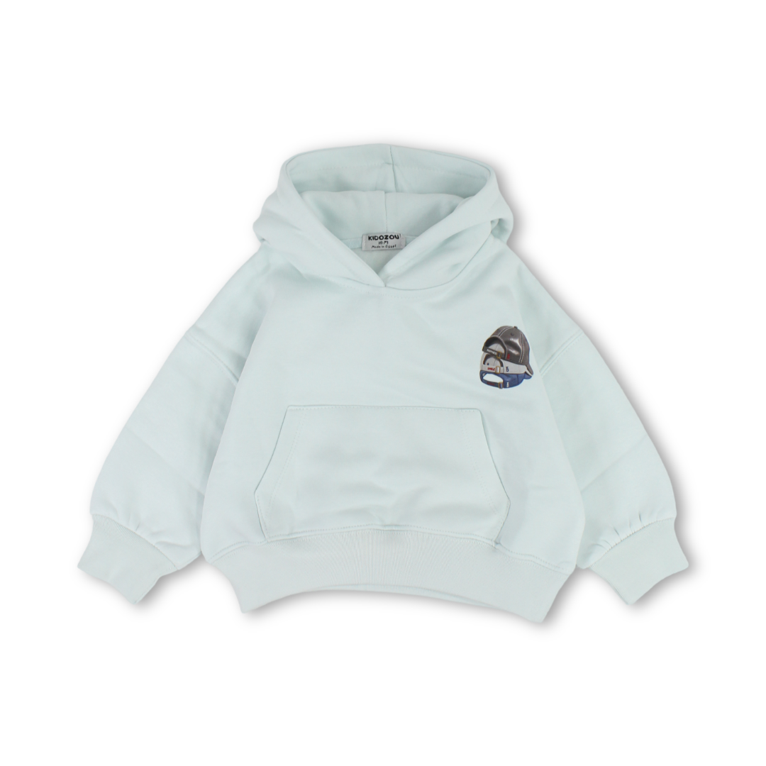 Unisex Hoodie – Aqua with CAP Print