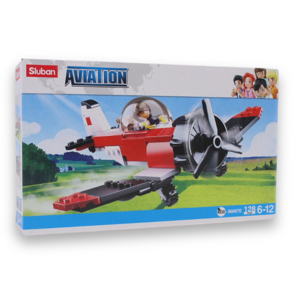 Aviation III Farm Plane Building Set – 128 Pieces