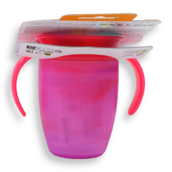 Munchkin Miracle® 360° Tropical Swirl Trainer Cup 7 oz – Mauve, 6 Months+
