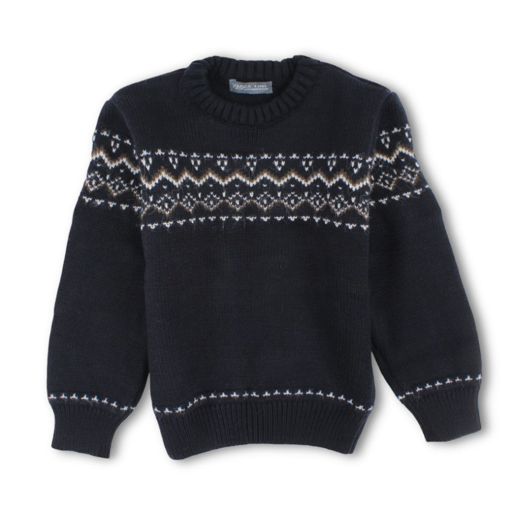 Boys Knitted Pullover – Navy