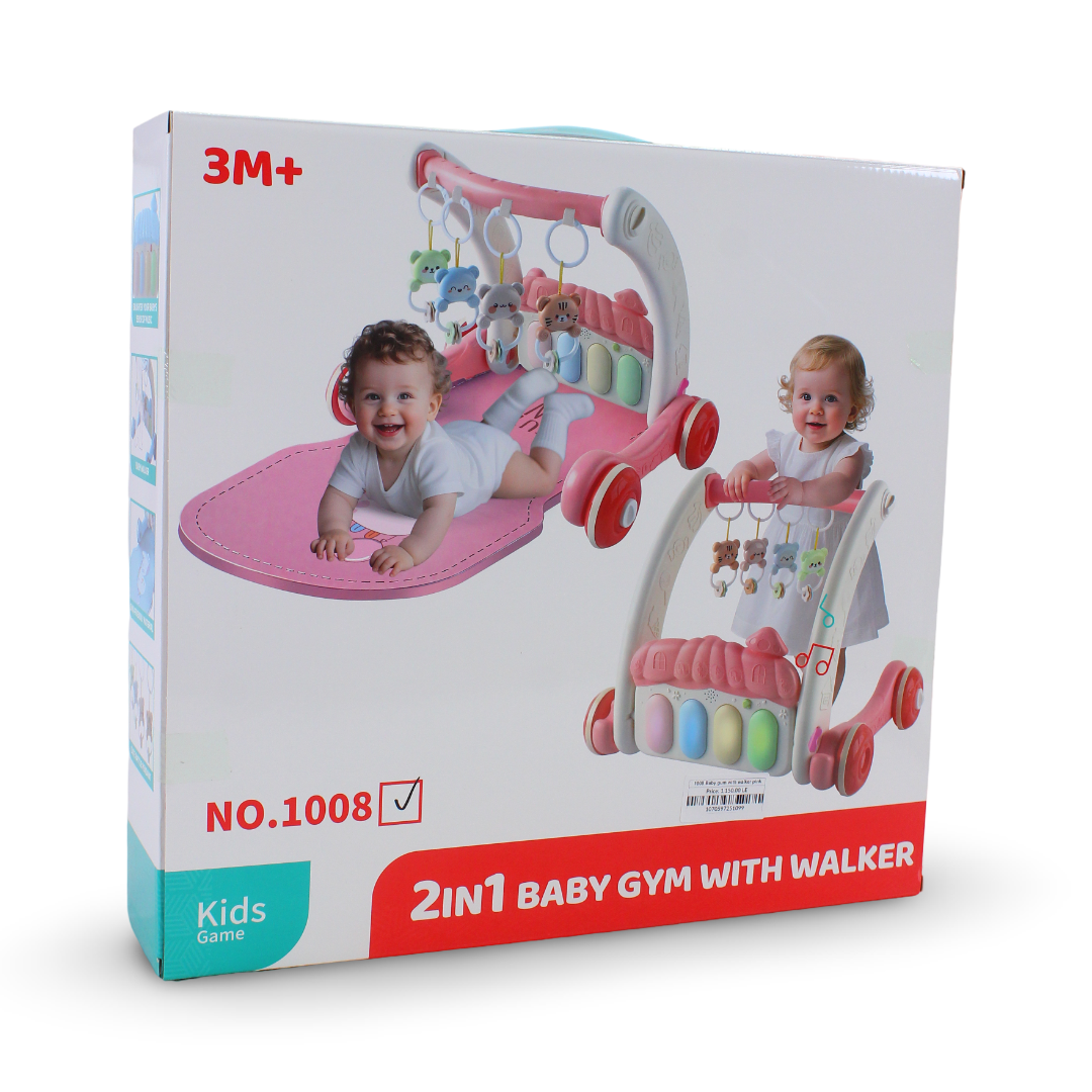 Baby gum with walker pink