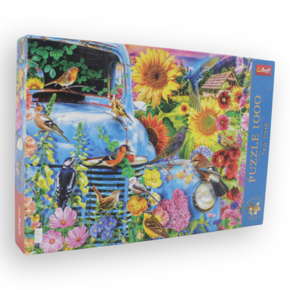 Trefl 1000-Piece Jigsaw Puzzle – Tea Time: Singing Birds