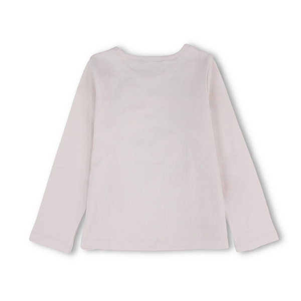 Girls Blouse – Off-White & Pink