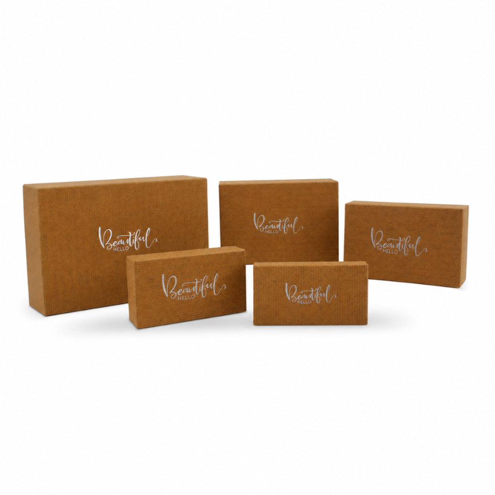 Rectangular Kraft Gift Box – “Beautiful” Design, Size No. 2