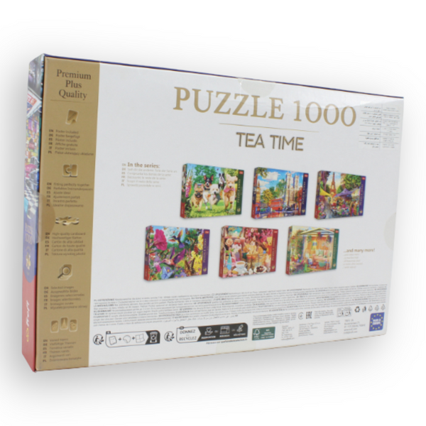 Trefl 1000-Piece Jigsaw Puzzle – Tea Time: Car Collector's Garage
