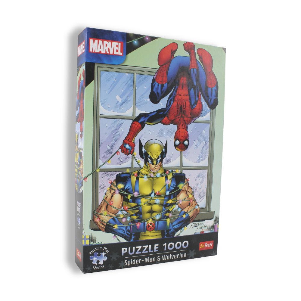 Trefl Marvel: Spider-Man & Wolverine Christmas Jigsaw Puzzle – 1000 Pcs