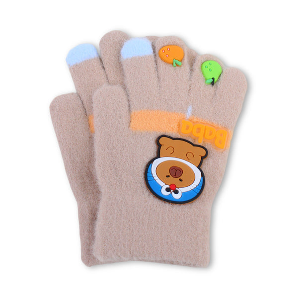 Girls Winter Gloves – Camel