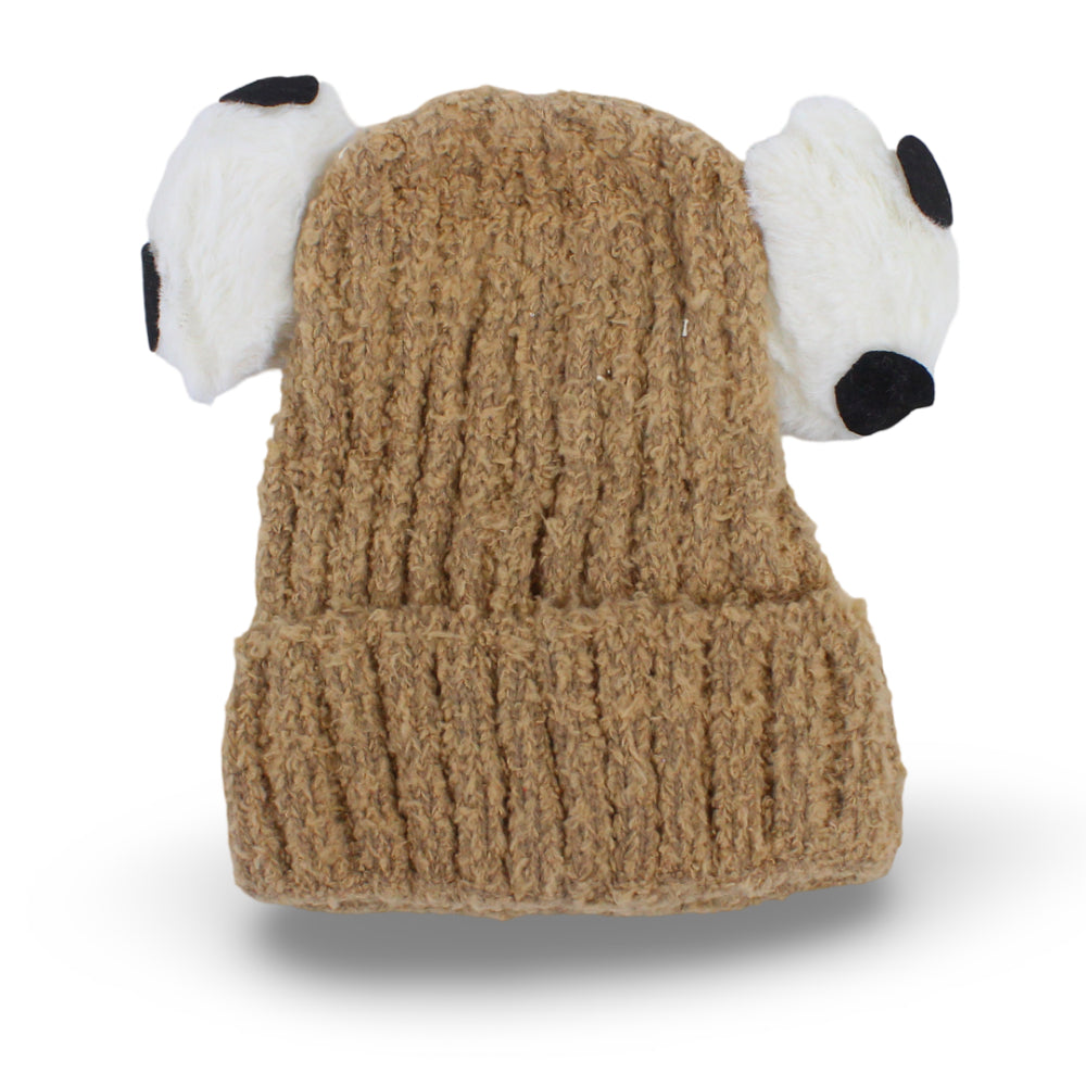 Girls Winter Ice Cap – Camel