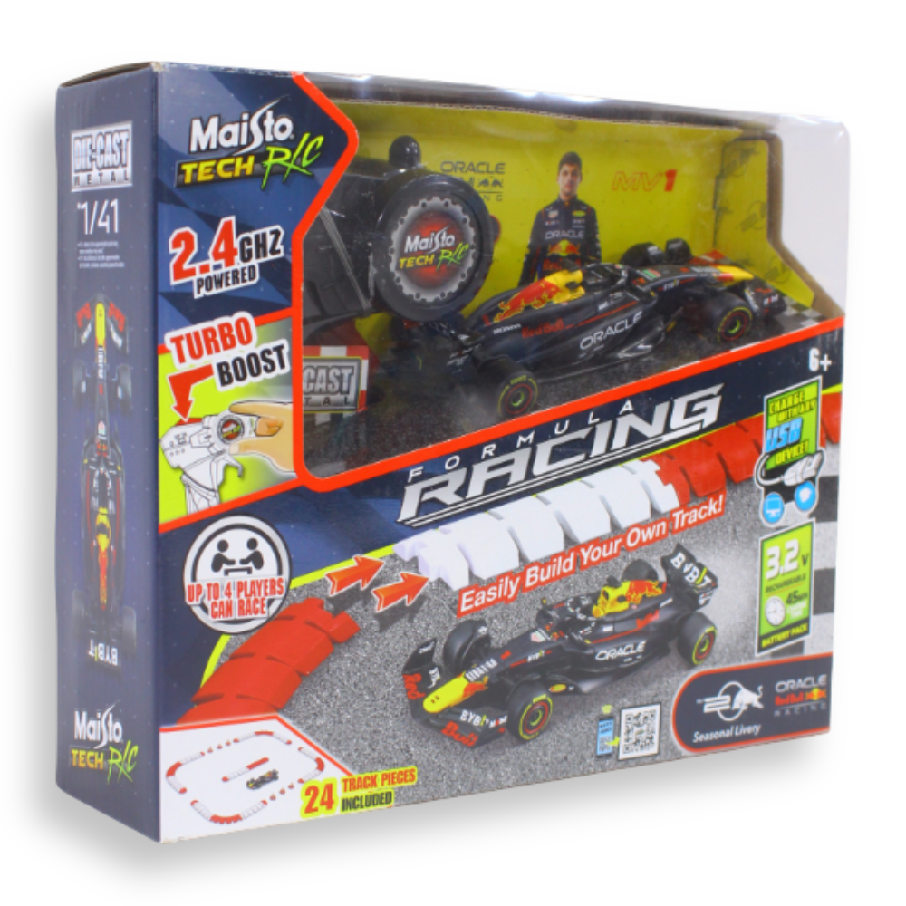 1:41 Formula Racing RC with track ~ Red Bull Racing RB20 – Black