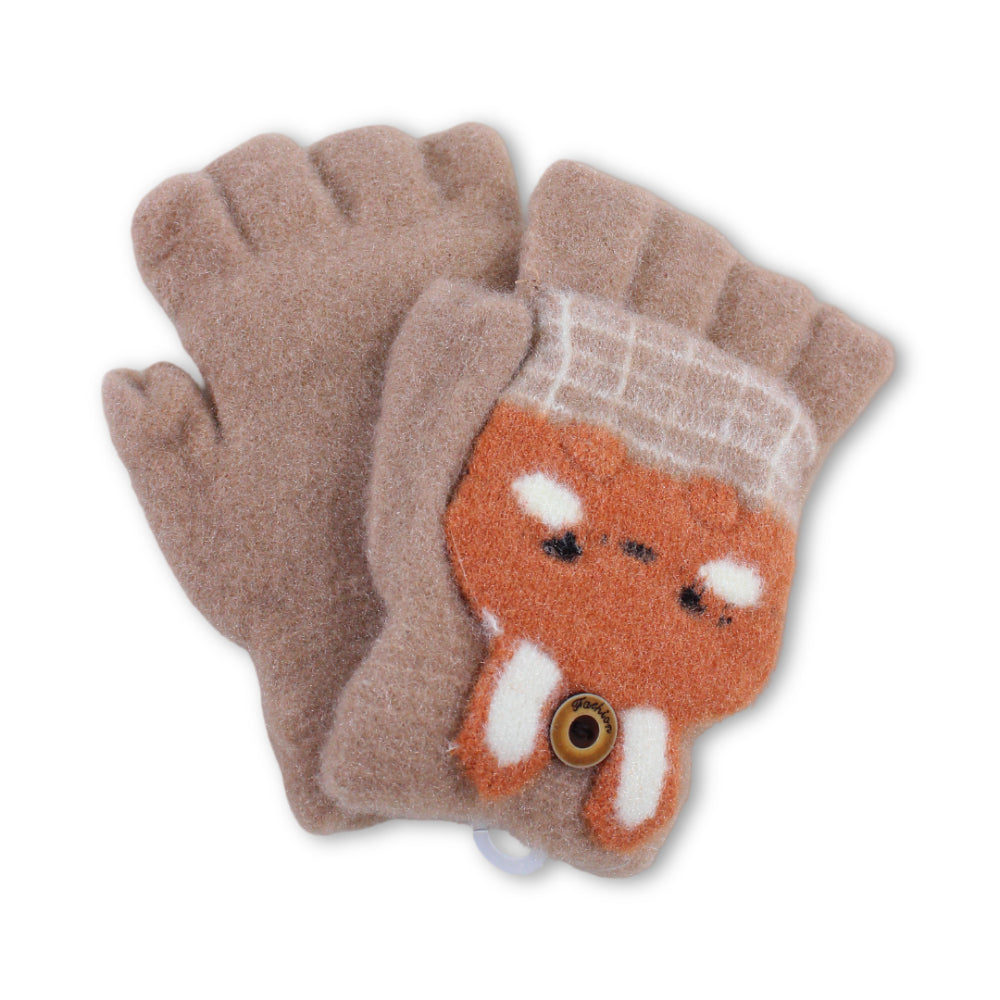 Girls Winter Gloves – Brown