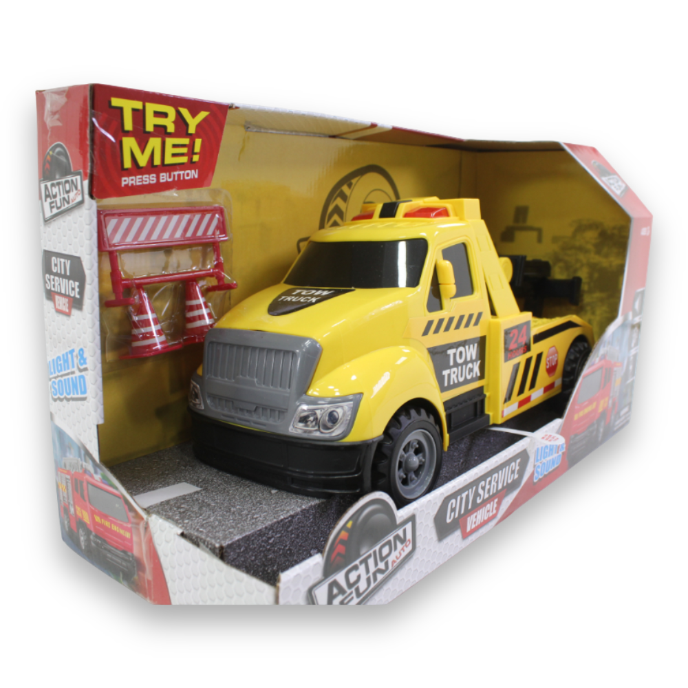 Friction Power Tow Truck with Light & Sound