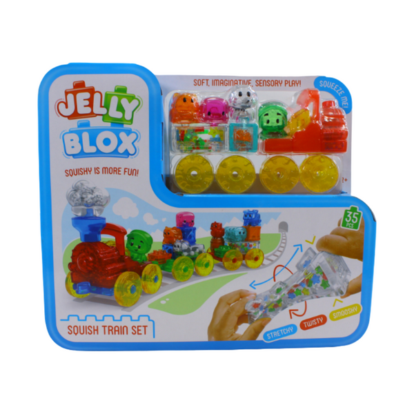 Jelly Blox Squishy Train Set (35PCS)